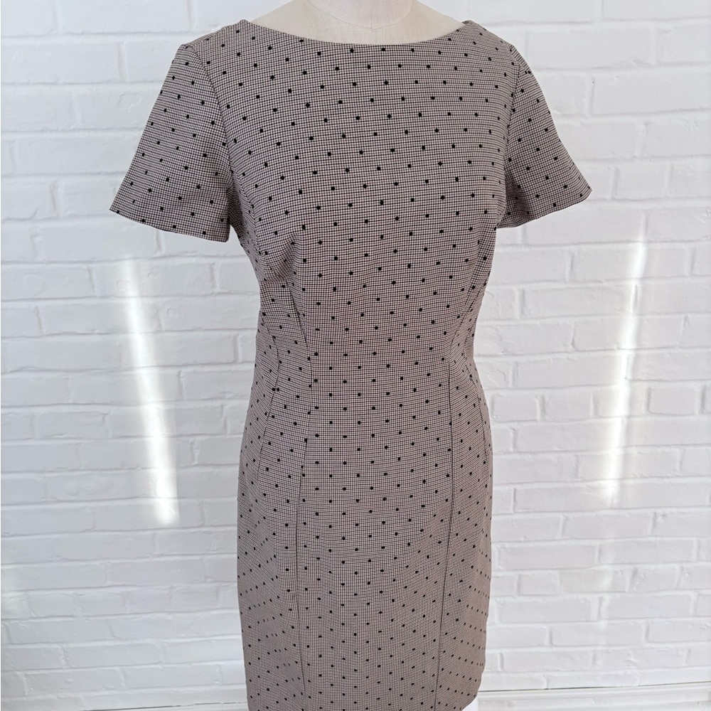 Brooks Brothers Black and Cream Mini Dress